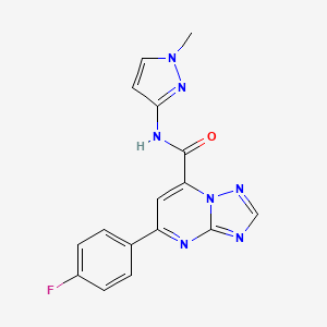 5-(4-fluorophenyl)-N-(1-methyl-1H-pyrazol-3-yl)[1,2,4]triazolo[1,5-a]pyrimidine-7-carboxamide