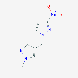 1-[(1-methyl-1H-pyrazol-4-yl)methyl]-3-nitro-1H-pyrazole