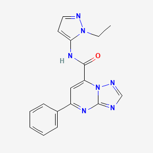 N-(1-ethyl-1H-pyrazol-5-yl)-5-phenyl[1,2,4]triazolo[1,5-a]pyrimidine-7-carboxamide