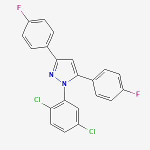 1-(2,5-dichlorophenyl)-3,5-bis(4-fluorophenyl)-1H-pyrazole