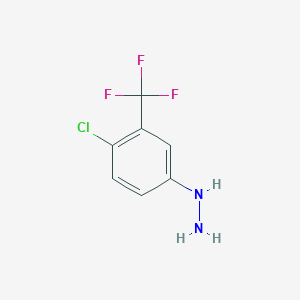 molecular formula C7H6ClF3N2 B109249 [4-氯-3-(三氟甲基)苯基]肼 CAS No. 91626-53-8