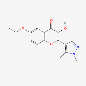 2-(1,5-dimethyl-1H-pyrazol-4-yl)-6-ethoxy-3-hydroxy-4H-chromen-4-one