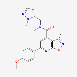 6-(4-methoxyphenyl)-N,3-dimethyl-N-[(1-methyl-1H-pyrazol-5-yl)methyl][1,2]oxazolo[5,4-b]pyridine-4-carboxamide