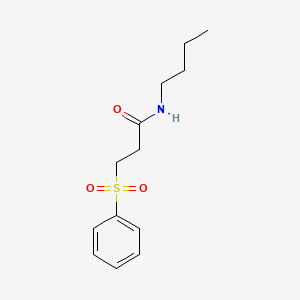 molecular formula C13H19NO3S B10924946 N-butyl-3-(phenylsulfonyl)propanamide 