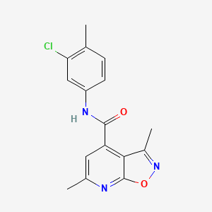 N-(3-chloro-4-methylphenyl)-3,6-dimethyl[1,2]oxazolo[5,4-b]pyridine-4-carboxamide