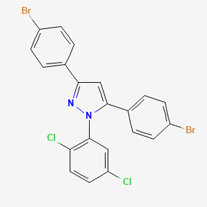 3,5-bis(4-bromophenyl)-1-(2,5-dichlorophenyl)-1H-pyrazole