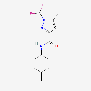 1-(difluoromethyl)-5-methyl-N-(4-methylcyclohexyl)-1H-pyrazole-3-carboxamide