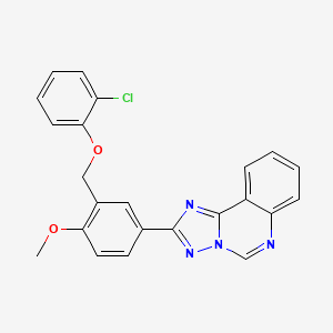 2-{3-[(2-Chlorophenoxy)methyl]-4-methoxyphenyl}[1,2,4]triazolo[1,5-c]quinazoline