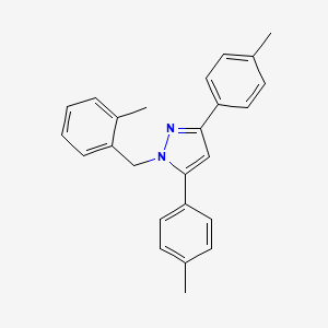 1-(2-methylbenzyl)-3,5-bis(4-methylphenyl)-1H-pyrazole