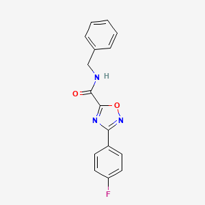 N-benzyl-3-(4-fluorophenyl)-1,2,4-oxadiazole-5-carboxamide