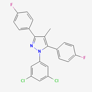 1-(3,5-dichlorophenyl)-3,5-bis(4-fluorophenyl)-4-methyl-1H-pyrazole