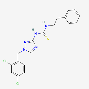 1-[1-(2,4-dichlorobenzyl)-1H-1,2,4-triazol-3-yl]-3-(2-phenylethyl)thiourea