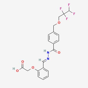 (2-{(E)-[2-({4-[(2,2,3,3-tetrafluoropropoxy)methyl]phenyl}carbonyl)hydrazinylidene]methyl}phenoxy)acetic acid