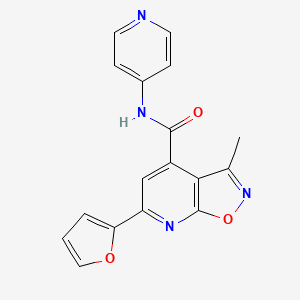 6-(furan-2-yl)-3-methyl-N-(pyridin-4-yl)[1,2]oxazolo[5,4-b]pyridine-4-carboxamide