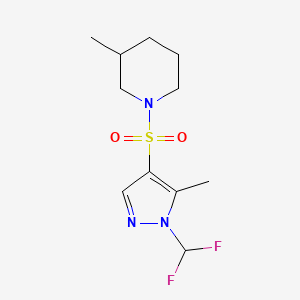 1-{[1-(difluoromethyl)-5-methyl-1H-pyrazol-4-yl]sulfonyl}-3-methylpiperidine