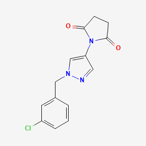 1-[1-(3-chlorobenzyl)-1H-pyrazol-4-yl]pyrrolidine-2,5-dione