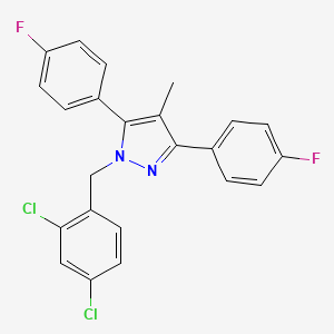 1-(2,4-dichlorobenzyl)-3,5-bis(4-fluorophenyl)-4-methyl-1H-pyrazole