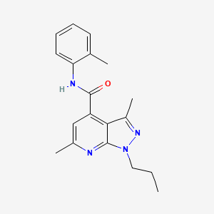 3,6-dimethyl-N-(2-methylphenyl)-1-propyl-1H-pyrazolo[3,4-b]pyridine-4-carboxamide