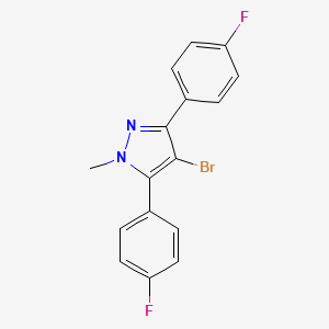 4-bromo-3,5-bis(4-fluorophenyl)-1-methyl-1H-pyrazole