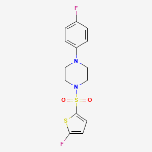 1-(4-Fluorophenyl)-4-[(5-fluoro-2-thienyl)sulfonyl]piperazine