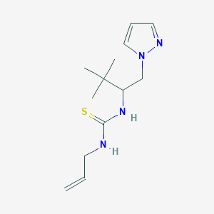 1-[3,3-dimethyl-1-(1H-pyrazol-1-yl)butan-2-yl]-3-prop-2-en-1-ylthiourea