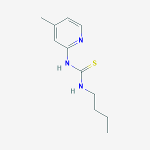 molecular formula C11H17N3S B10925558 1-Butyl-3-(4-methylpyridin-2-yl)thiourea CAS No. 66713-63-1