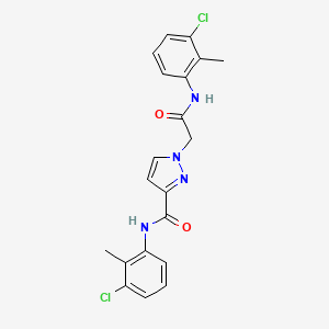 N-(3-chloro-2-methylphenyl)-1-{2-[(3-chloro-2-methylphenyl)amino]-2-oxoethyl}-1H-pyrazole-3-carboxamide