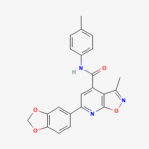 6-(1,3-benzodioxol-5-yl)-3-methyl-N-(4-methylphenyl)[1,2]oxazolo[5,4-b]pyridine-4-carboxamide