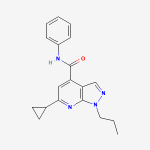 6-cyclopropyl-N-phenyl-1-propyl-1H-pyrazolo[3,4-b]pyridine-4-carboxamide