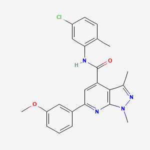 N-(5-chloro-2-methylphenyl)-6-(3-methoxyphenyl)-1,3-dimethyl-1H-pyrazolo[3,4-b]pyridine-4-carboxamide