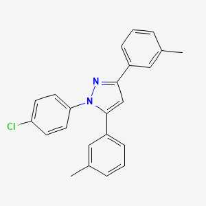 1-(4-chlorophenyl)-3,5-bis(3-methylphenyl)-1H-pyrazole