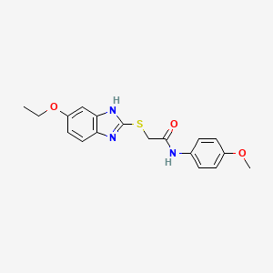 2-[(5-ethoxy-1H-benzimidazol-2-yl)sulfanyl]-N-(4-methoxyphenyl)acetamide