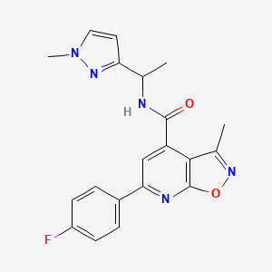 6-(4-fluorophenyl)-3-methyl-N-[1-(1-methyl-1H-pyrazol-3-yl)ethyl][1,2]oxazolo[5,4-b]pyridine-4-carboxamide