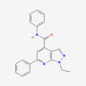 1-ethyl-N,6-diphenyl-1H-pyrazolo[3,4-b]pyridine-4-carboxamide