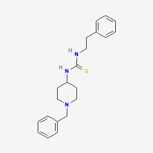 molecular formula C21H27N3S B10926028 1-(1-Benzylpiperidin-4-yl)-3-(2-phenylethyl)thiourea 