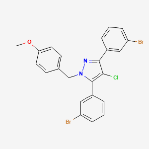 3,5-bis(3-bromophenyl)-4-chloro-1-(4-methoxybenzyl)-1H-pyrazole