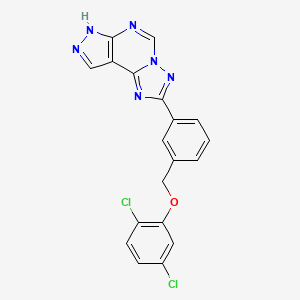 2-{3-[(2,5-dichlorophenoxy)methyl]phenyl}-7H-pyrazolo[4,3-e][1,2,4]triazolo[1,5-c]pyrimidine