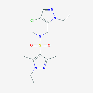 N-[(4-chloro-1-ethyl-1H-pyrazol-5-yl)methyl]-1-ethyl-N,3,5-trimethyl-1H-pyrazole-4-sulfonamide