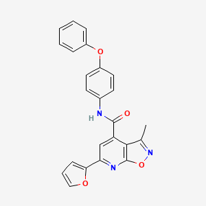 6-(furan-2-yl)-3-methyl-N-(4-phenoxyphenyl)[1,2]oxazolo[5,4-b]pyridine-4-carboxamide