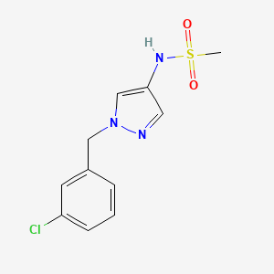 N-[1-(3-chlorobenzyl)-1H-pyrazol-4-yl]methanesulfonamide