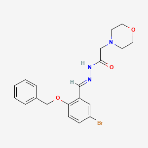 N'-{(E)-[2-(benzyloxy)-5-bromophenyl]methylidene}-2-(morpholin-4-yl)acetohydrazide