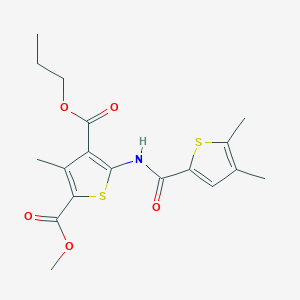 2-Methyl 4-propyl 5-{[(4,5-dimethylthiophen-2-yl)carbonyl]amino}-3-methylthiophene-2,4-dicarboxylate