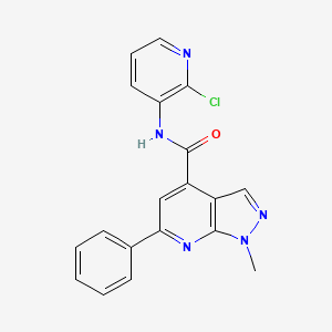 N-(2-chloropyridin-3-yl)-1-methyl-6-phenyl-1H-pyrazolo[3,4-b]pyridine-4-carboxamide