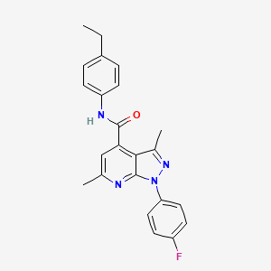 N-(4-ethylphenyl)-1-(4-fluorophenyl)-3,6-dimethyl-1H-pyrazolo[3,4-b]pyridine-4-carboxamide