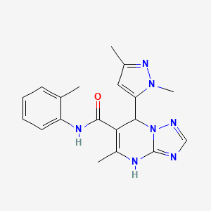 7-(1,3-dimethyl-1H-pyrazol-5-yl)-5-methyl-N-(2-methylphenyl)-4,7-dihydro[1,2,4]triazolo[1,5-a]pyrimidine-6-carboxamide