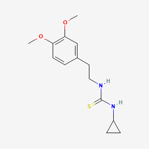 1-Cyclopropyl-3-[2-(3,4-dimethoxyphenyl)ethyl]thiourea