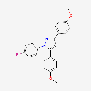 1-(4-fluorophenyl)-3,5-bis(4-methoxyphenyl)-1H-pyrazole