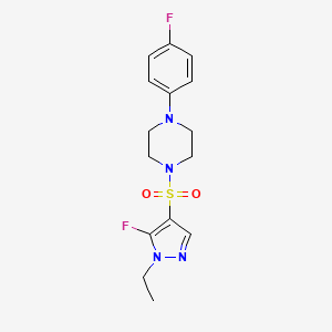 1-((1-Ethyl-5-fluoro-1H-pyrazol-4-yl)sulfonyl)-4-(4-fluorophenyl)piperazine