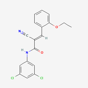 (2E)-2-cyano-N-(3,5-dichlorophenyl)-3-(2-ethoxyphenyl)prop-2-enamide