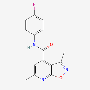 N-(4-fluorophenyl)-3,6-dimethyl[1,2]oxazolo[5,4-b]pyridine-4-carboxamide